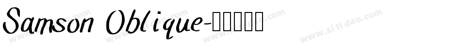 Samson Oblique字体转换